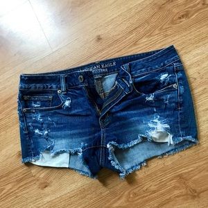 American Eagle Distressed Jean Shorts